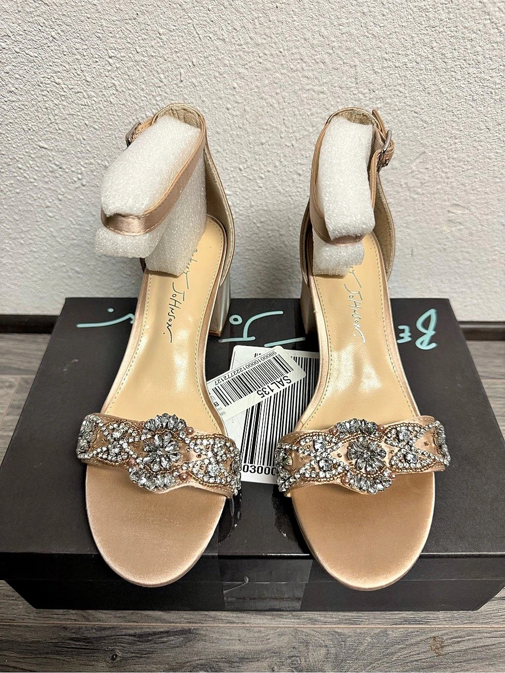 Betsey Johnson SB-Mel Embellished Heels Gold US 6.5